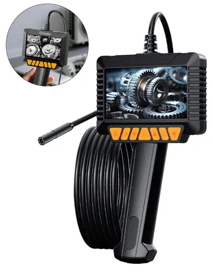 Produktbild von 4,3" Endoskopkamera mit Licht – Robust, Tragbar & Vielseitig, 1080P HD, IP67 Wasserdicht, Rohrkamera mit 8 LEDs & 5 m Sonde für Auto, Rohre & DIY