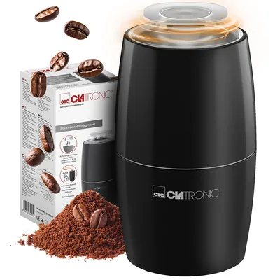 Produktbild von Clatronic Kaffeemühle elektrisch | für 60g Kaffeebohnen | elektrische Kaffeemühle 150W | | Zubehör für Kaffeemaschine Espresso Mokka | KSW 3806