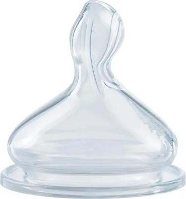 Zdjęcie produktu dla Nuk Smoczek do butelki silikonowy First Choice+ 0-6 miesięcy, rozmiar S, 2 sztuki  (PRODUKT Z NIEMIEC)