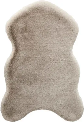 Produktbild von Kunstfell Romance Shape hellbraun 55x80 cm