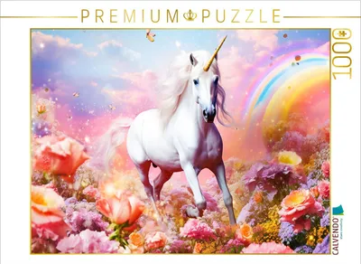 Produktbild von CALVENDO Puzzle Ein Motiv aus dem Kalender Einhorn und coole Sprüche | 1000 Teile Lege-Größe 64x48cm Foto-Puzzle für glückliche Stunden