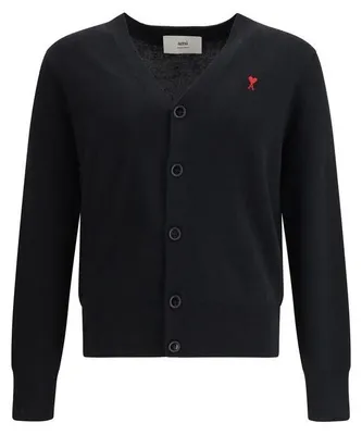Image de Ami Paris cardigan en laine noir