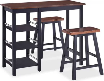 Immagine prodotto di Set da bar 3 pezzi MDF nero