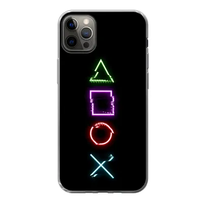 Produktbild von MuchoWow® Handyhülle Schutzhülle Hülle für iPhone 13 Pro Max Spiele - Controller - Neon Silikon Softcase Handy Hülle - Mobiltelefon