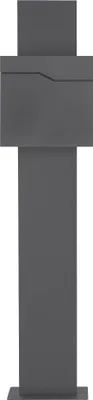 Produktbild von ML-Design Briefkasten mit Zeitungsfach, 37x37x11 cm, Anthrazit, inkl. Ständer