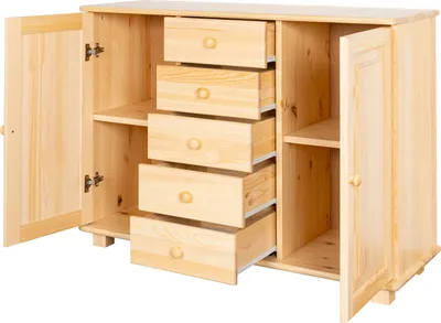 Produktbild von Kommode Massivholz 039 - Abmessung 85 x 118 x 42 cm (H x B x T)
