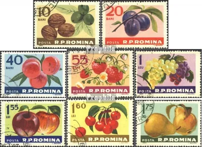 Produktbild von Briefmarken Rumänien 1963 Mi 2176-2183 (kompl.Ausg.) gestempelt Früchte