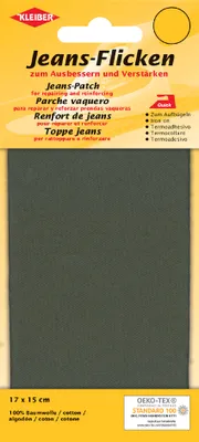 Produktbild von KLEIBER Jeans-Bügelflicken 170 x 150 mm olivgrün