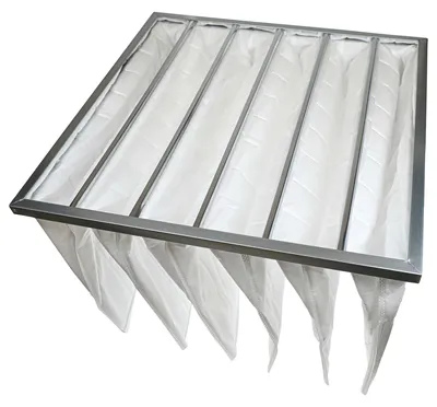 Produktbild von vhbw Taschenfilter für Klima- und Lüftungsanlagen - Filter G4, 59,2 x 59,2 x 36 cm Weiß