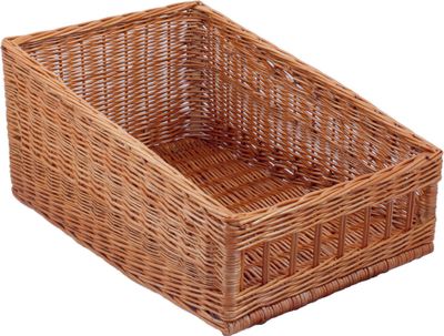 Systemregalkorb, Brotkorb, Brötchenkorb, Thekenkorb, 60x40x16/27cm, gestäbt