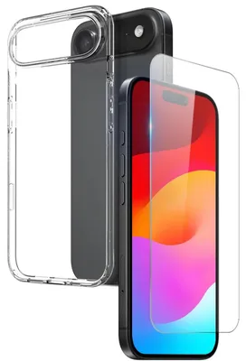 Produktbild von Für Apple iPhone 17 Air Silikon TPU Schutz Hülle Transparent + H9 Hart Glas