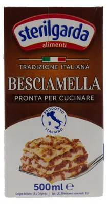 Produktbild von Sterilgarda Bechamelsauce 500 ml – Cremige weiße Sauce für Pasta & Aufläufe