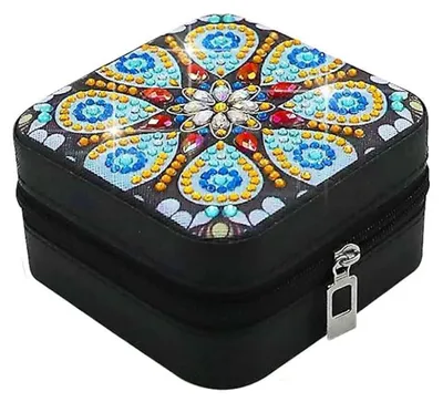 Produktbild von Bastelset Schmuckkästchen Diamond Painting Rosa mit Glitzerelementen