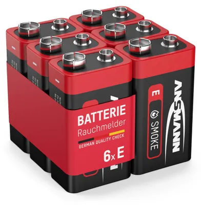 Obrázok produktu pre ANSMANN 1525-0001 Alkalická batéria ANSMANN, E-Block 6LR61 9 V, balenie 6 ks