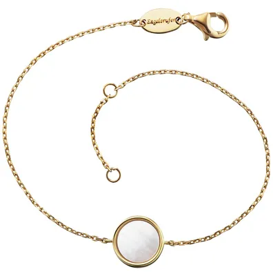 Produktbild von Engelsrufer ERB-LILPE-G Damen Armband Silber Gold weiß 19 cm