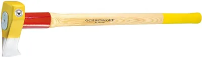 Produktbild von Holzspalthammer BIG-OX® 3000g gr.Schlagfläche,Nase Knauf Hickory OCHSENKOPF