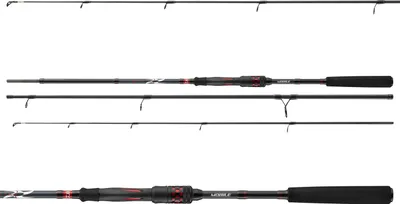 Immagine prodotto di DAIWA Ninja X Mobile Spin, 2,45 m, 8,04 piedi, 15-50 g, 3 pezzi, canna da pesca a spinning, 11207-243