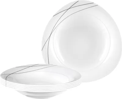 Produktbild von Seltmann Weiden Trio Highline Suppenteller 23,6 cm 6er Set