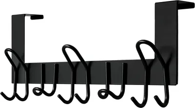 Imagen del producto de Ganchos metálicos para puertas, 11 unidades, para puertas de hasta 4,5 cm de grosor, color , para colgar abrigos