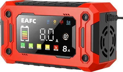 Image de Chargeur de batterie automobile, technologie avancée de réparation par impulsions, fonctionnement automatique intelligent, 12V 8A