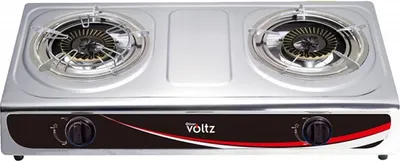 Obrázok produktu pre Dvojit plynov varn doska Oliver Voltz OV51454BD, 6,9 kWh, 30 mbar, liatinov horky, bez ochrany, nerezov oce