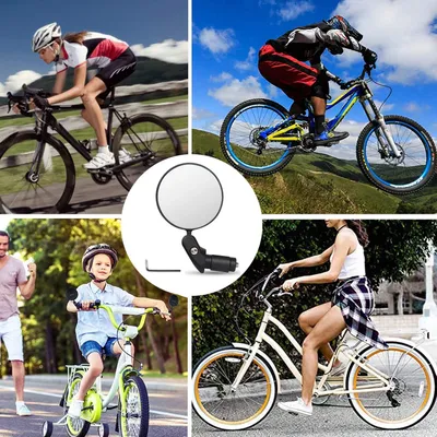 Produktbild von Fahrradspiegel 360° drehbar - Sicherheit Rückspiegel für Fahrräder