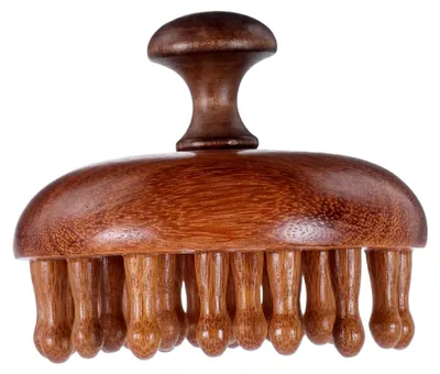 Produktbild von Holz Kopfhautmassagebürste zur natürlichen Pflege der Kopfhaut