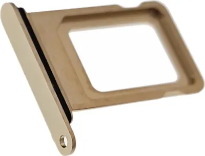Produktbild von Simkartenhalter passend für Apple iPhone 13 Pro (A2638), Nano-SIM-Karten Slot, Originalersatz, Goldfarben