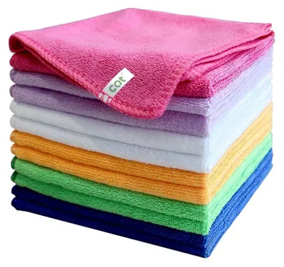 Obrázok produktu pre Solidchoice – Opakovane použiteľné utierky z mikrovlákna, 30 x 30 cm (12 kusov)