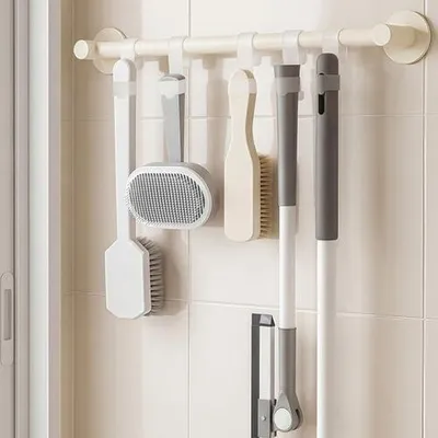Produktbild von Haken mit Klebedesign, jeweils bis zu 3 kg belastbar, für Küchenutensilien und Badzubehör, schnell anzubringen