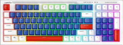 Produktbild von T-WOLF Tastatur und Maus Set, Gaming 98-Tasten-Mechanik, 6D-Gaming-Maus mit einstellbarer Bewegungsgeschwindigkeit 1200/1800/2400/3600