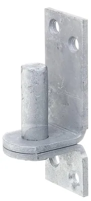 Kloben auf Platte, silber, verzinkt, 10 Stück