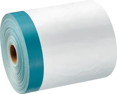 Produktbild von 1400mm x 20m Malerfolie Maskertape mit Gewebeklebeband Masker Schutzfolie Gewebe