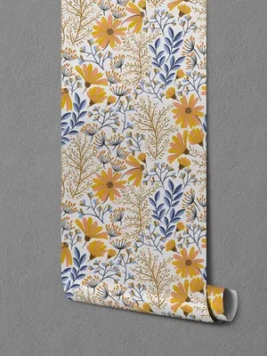 Produktbild von Coloray Fototapete 104x70 cm Latextapete Magicstick - Böhmisches Blumen