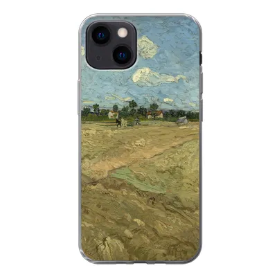 Produktbild von MuchoWow® Handyhülle Schutzhülle Hülle für iPhone 13 mini Gepflügte Felder - Vincent van Gogh Silikon Softcase Handy Hülle - Softcase