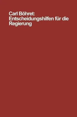 Obrázek produktu pro Entscheidungshilfen für die Regierung