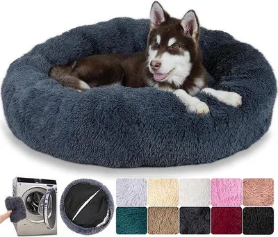 Produktbild von Hundekreis für große Hunde - Abnehmbar und waschbar - Reißverschluss - Antislip-Boden - 80 cm - Dunkelgrau