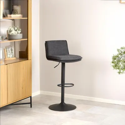 Productafbeelding van Barkruk Tregoss Donkergrijs - Giga Living- Set van 2