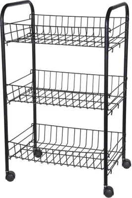 Produktbild von Koopman Bathroom Solutions Multifunktionsregal, Metall, 40x26x62 cm, schwarz