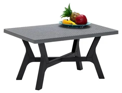 Immagine prodotto di Tavolo da giardino grigio Tavolo moderno in stile loft Esclusivi mobili da terrazza
