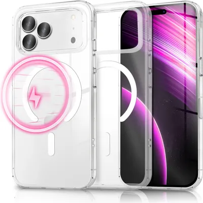 Produktbild von MagSafe Hülle "Lumex" für iPhone 17 Pro Max - Extrem Klar, Clear Stay Formel, Schlank & Kratzfest, PC Case & TPU Rahmen - Transparent