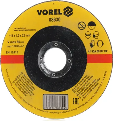 Immagine prodotto di Mola da taglio per metallo 115 x 22 x 1,0 mm