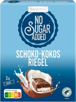 Produktbild von Frankonia No Sugar Added Schoko-Kokos-Riegel 100g