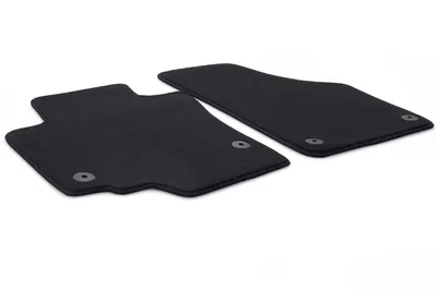 Image de Tapis de sol adaptables sur Skoda Yeti (toutes) Velours 2 pièces avant noir Tapis auto