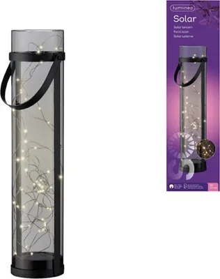 Obrázek produktu pro Solární lampa LANTERN GREY 46 cm šedá
