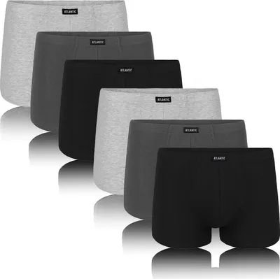 Immagine prodotto di Slip da uomo, modello boxer, colore grigio/bianco/nero, con taglio confortevole