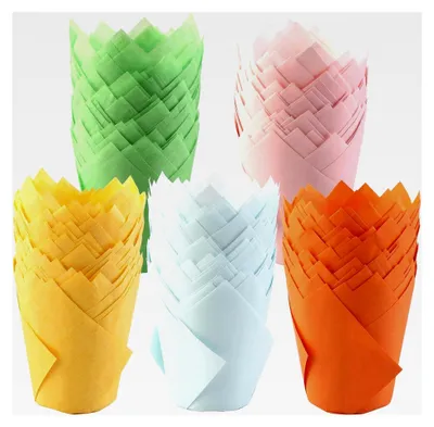 Produktbild von Tulpen Muffinförmchen Papier - 250 Stück