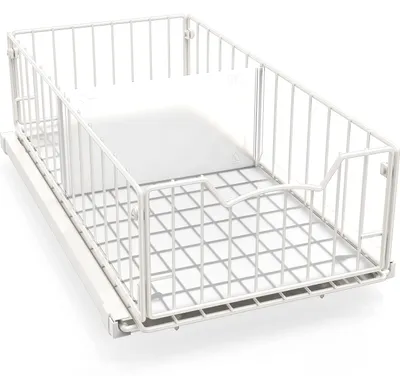 Productafbeelding van Simple Houseware Uitschuifbare kast, lade met schuifmechanisme, wit