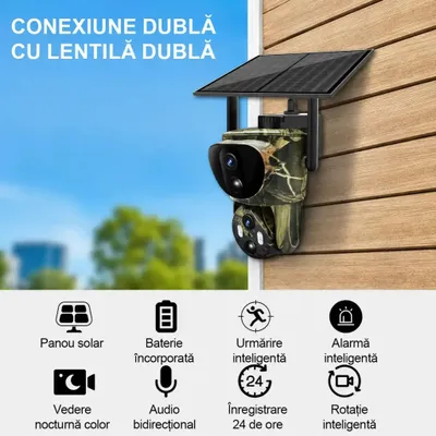 Obrázok produktu pre 2 ks, RobiCam, solárna kamera typu Bullet, BC17, ultraširokouhlé, 2 solárne panely, 900 W, RAPTOR 3