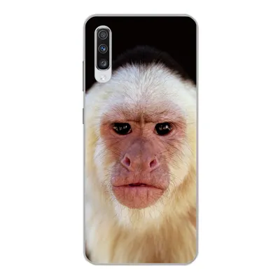 Produktbild von MuchoWow® Handyhülle Schutzhülle Hülle für Samsung Galaxy A70 Affe - Fell - Schwarz Silikon Softcase Handy Hülle - Schutzhaube